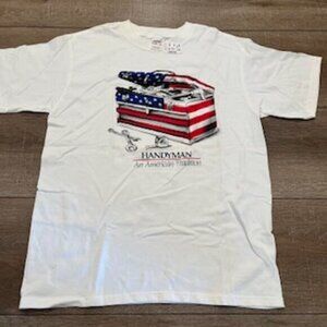 Vintage Handyman An American Tradition‎ White T-shirt Adult Size Medium